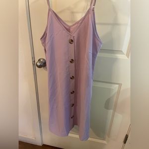 Pink button down dress. Size S.